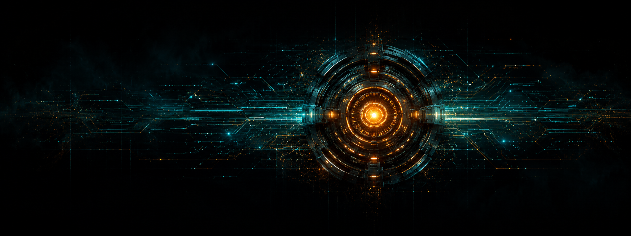 AI-двигатель органического трафика — абстрактная визуализация